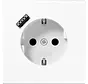 Schuko-Steckdose mit USB Typ A LS990 alpinweiß (LS 1520-18 A WW)