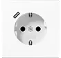 Schuko-Steckdose mit USB Typ C LS990 alpinweiß (LS 1520-18 C WW)