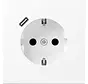 Schuko-Steckdose mit USB Typ C LS990 schneeweiß matt (LS 1520-18 C WWM)