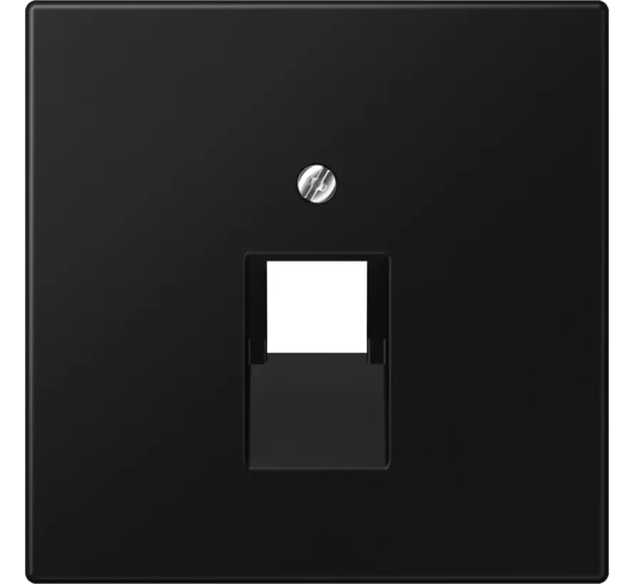 Zentralplatte 1-fach für RJ45 Netzwerk-Anschlussdose LS990 graphitschwarz matt (LS 969-1 UA SWM)