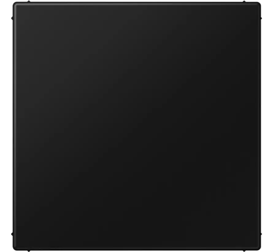Zentralplatte Blindabdeckung mit Tragplatte LS990 graphitschwarz matt (LS 994 B SWM)