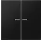 Wippe 2-fach Kontrollfenster LS990 graphitschwarz matt (LS 995 KO5 SWM)