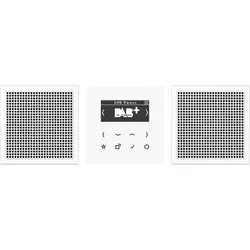 JUNG Smart Radio DAB+ Set mit zwei Lautsprechern LS990 alpinweiß (DAB LS2 WW)