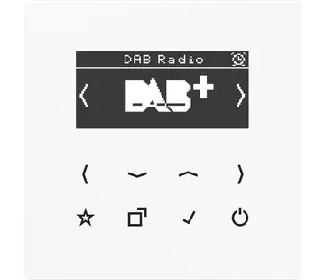 JUNG Smart Radio DAB+ ohne Lautsprecher LS990 alpinweiß (DAB LS WW)