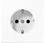 Schuko-Steckdose mit Befestigungskrallen LS990 alpinweiß (LS 1520 WW)