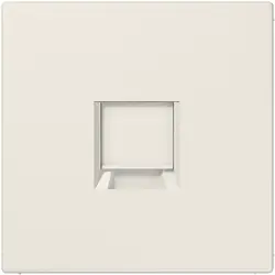 JUNG Abdeckung Klick-Bestätigung mit Tragplatte 1-fach für Modular Jack LS990 creme (LS 1969-1 WE)