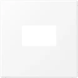 JUNG Zentralplatte Klick-Bestätigung für USB-Ladestation LS990 schneeweiß matt (LS 1969 USB WWM)