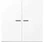 Wippe 2-fach mit Kontrollfenster LS990 schneeweiß matt (LS 995 KO5 WWM)