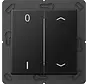 EnOcean Funk-Wandsender 4-Kanal mit 0–1 und Pfeilsymbolen A-range graphitschwarz matt (ENO A 595 P01 SWM)