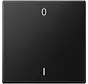 EnOcean Funk-Wandsender 2-Kanal mit Symbolen 0–I LS990 graphitschwarz matt (ENO LS 990-01 SWM)