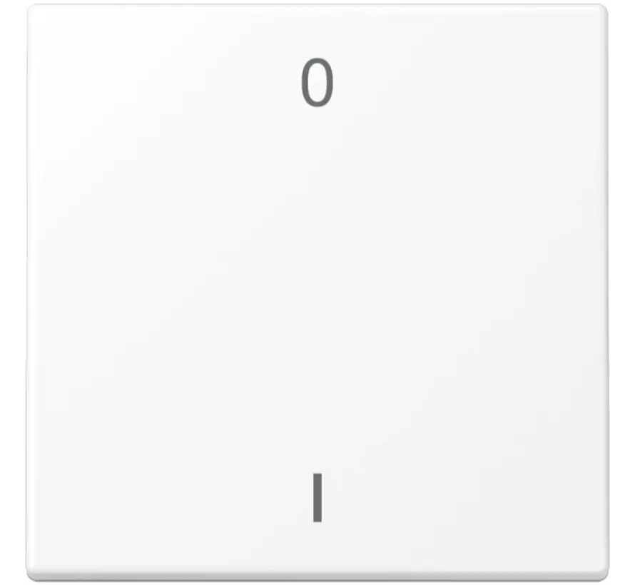 EnOcean Funk-Wandsender 2-Kanal mit Symbolen 0–I LS990 schneeweiß matt (ENO LS 990-01 WWM)