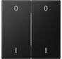 EnOcean Funk-Wandsender 4-Kanal mit Symbolen 0–I LS990 graphitschwarz matt (ENO LS 995-01 SWM)