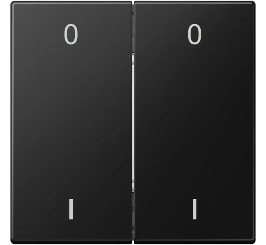 EnOcean Funk-Wandsender 4-Kanal mit Symbolen 0–I LS990 graphitschwarz matt (ENO LS 995-01 SWM)