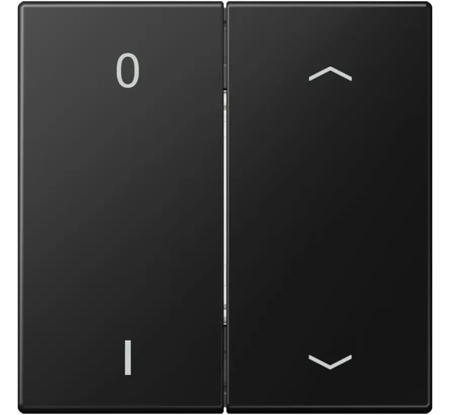 EnOcean Funk-Wandsender 4-Kanal mit 0–1 und Pfeilsymbolen LS990 graphitschwarz matt (ENO LS 995 P01 SWM)