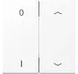 EnOcean Funk-Wandsender 4-Kanal mit 0–1 und Pfeilsymbolen LS990 schneeweiß matt (ENO LS 995 P01 WWM)