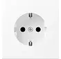 Schuko-Steckdose erhöhtem Berührungsschutz LS990 schneeweiß matt (LS 1520 NKI WWM)