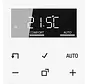 Bedienelement mit Display für Raumthermostat A-range alpinweiß (A 1790 D WW)