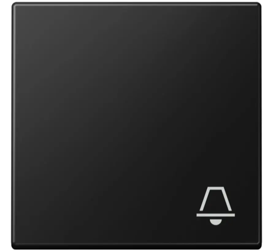 Wippe mit symbol Klingel A-range graphitschwarz matt (A 590 K SWM)