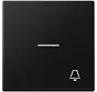 Wippe symbol Klingel Kontrollfenster LS990 graphitschwarz matt (LS 990 KO5 K SWM)