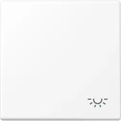 JUNG Wippe symbol Licht LS990 schneeweiß matt (LS 990 L WWM)