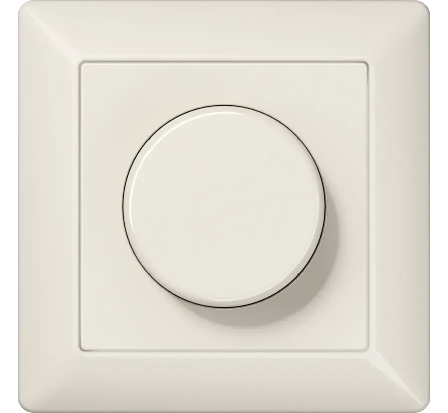 LED-Drehdimmer komplett für Einzelmontage 3–40 Watt AS500 creme (AS 5544.03 V)
