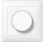 LED-Drehdimmer komplett für Einzelmontage 3–40 Watt AS500 alpinweiß (AS 5544.03 V WW)