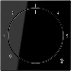 JUNG Abdeckung für Thermostat A-range schwarz glänzend (A 1749 BF SW)