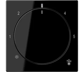 JUNG Abdeckung für Thermostat A-range schwarz glänzend (A 1749 BF SW)