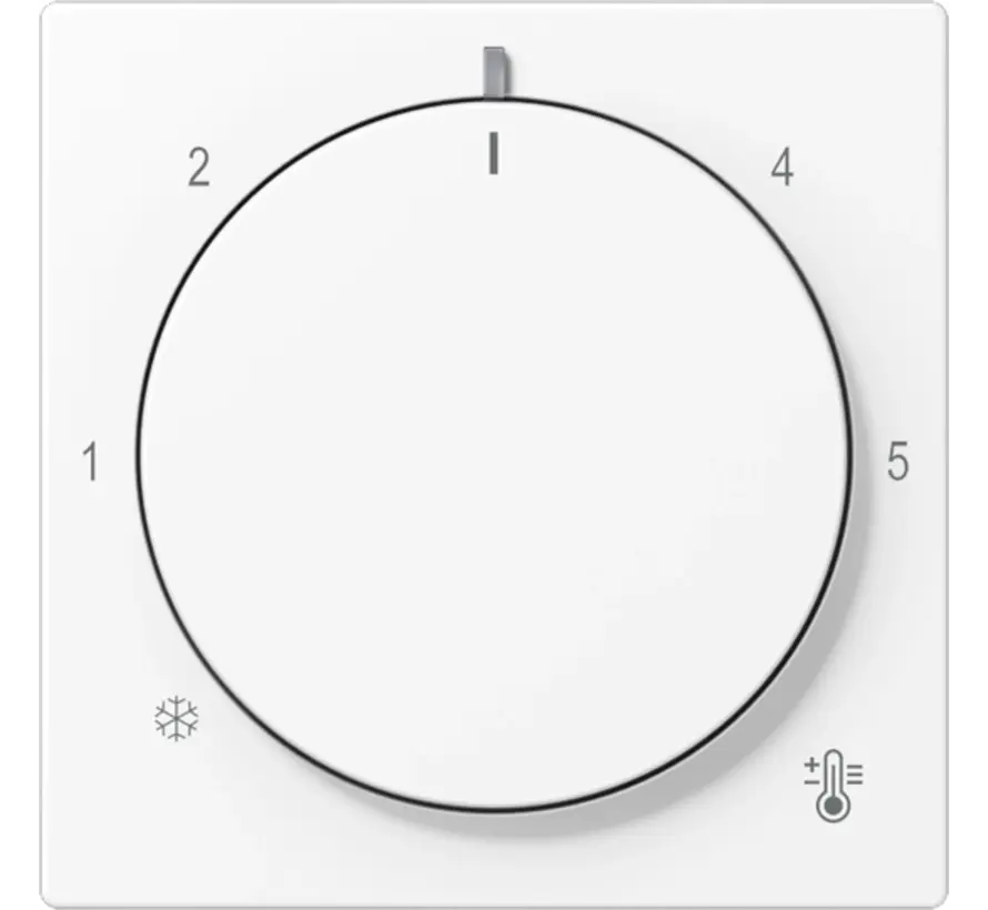 Abdeckung für Thermostat A-range schneeweiß matt (A 1749 BF WWM)