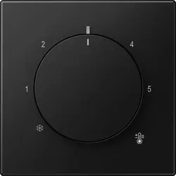 JUNG Abdeckung für Thermostat LS990 graphitschwarz matt (LS 1749 BF SWM)
