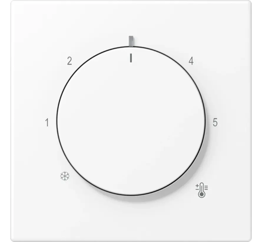Abdeckung für Thermostat LS990 schneeweiß matt (LS 1749 BF WWM)