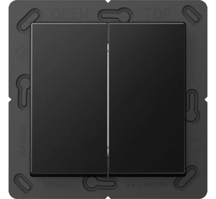 Friends of Hue Funk-Wandsender 4-Kanal A-range graphitschwarz matt (FOH A 595 SWM)
