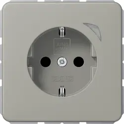 JUNG HOME wandcontactdoos randaarde Energy CD500 platina