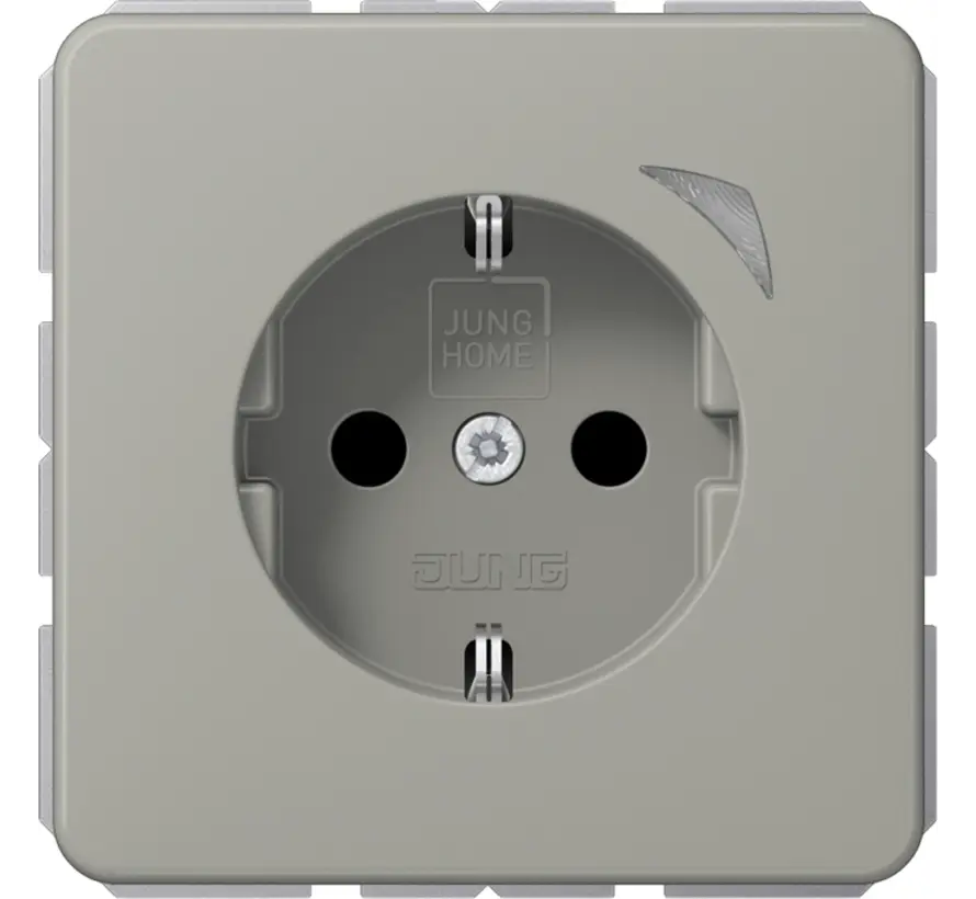 HOME wandcontactdoos randaarde Energy CD500 platina