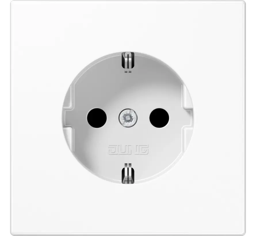 Schuko-Steckdose Safety+ mit Befestigungskrallen LS990 alpinweiß (LS 1520 KIWW)