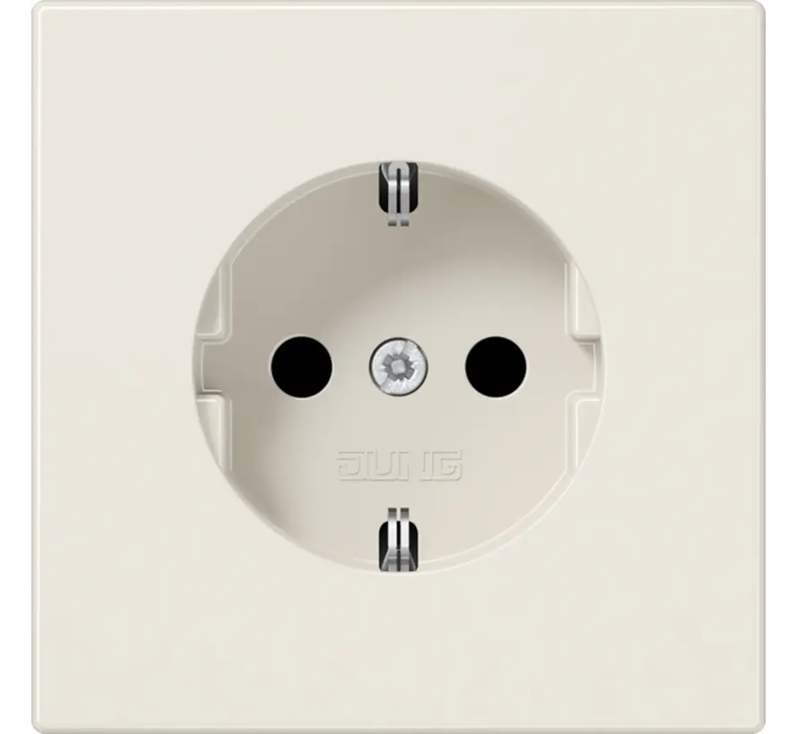 Schuko-Steckdose mit Befestigungskrallen LS990 creme (LS 1520)