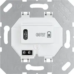 JUNG USB-Ladegerät Typ C mit Schnellladefunktion Power Delivery 60 Watt weiß (USB PD60 C WW)