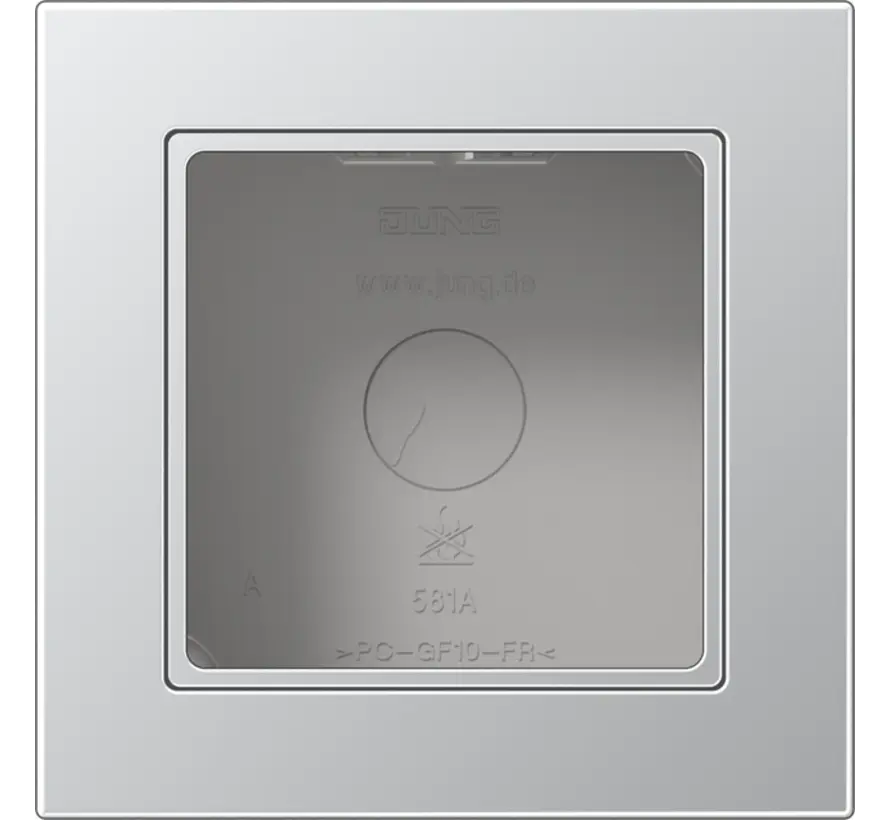 Aufputz-Gehäuse 1-fach A550 aluminium (A 5581 BF A AL)