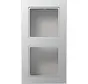 Aufputz-Gehäuse 2-fach A550 aluminium (A 5582 BF A AL)