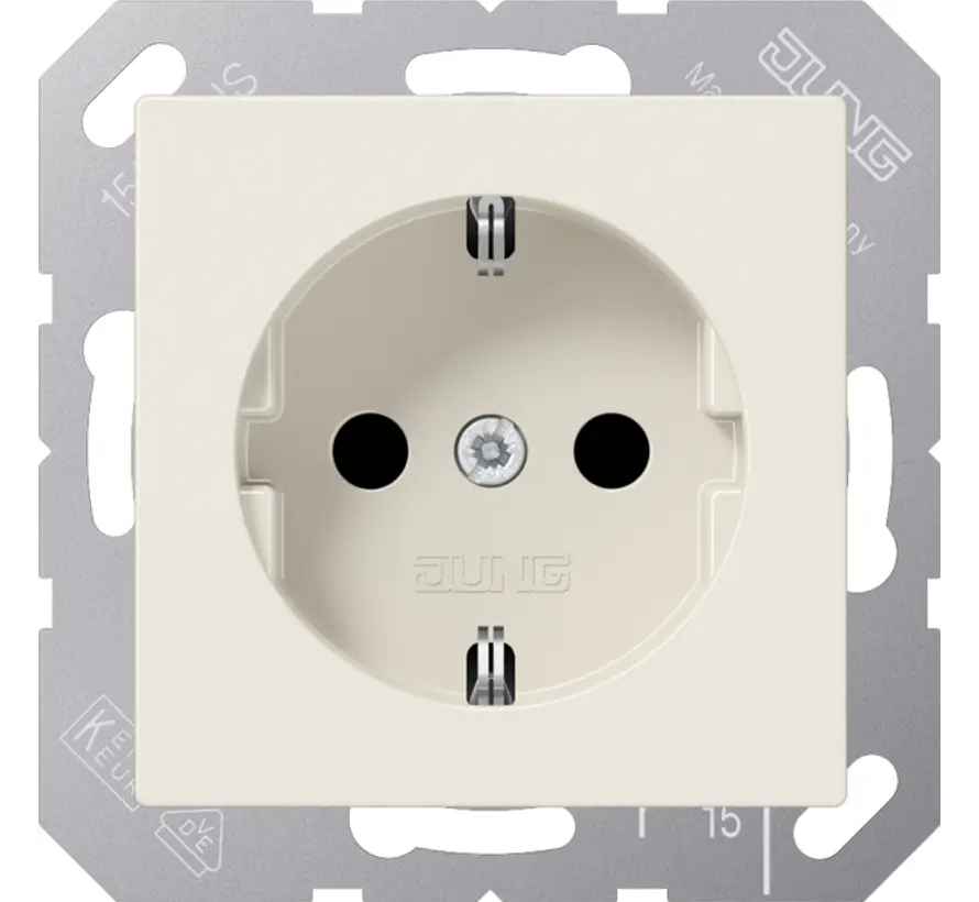 Schuko-Steckdose mit Befestigungskrallen AS500 creme (A 1520)