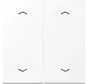 Wippe 2-fach mit pfeilsymbole LS990 schneeweiß matt (LS 995 MP WWM)