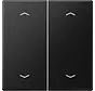 Wippe 2-fach mit pfeilsymbole LS990 graphitschwarz matt (LS 995 MP SWM)