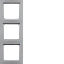 Berker Abdeckrahmen 3-fach Q3 aluminium (10136094)