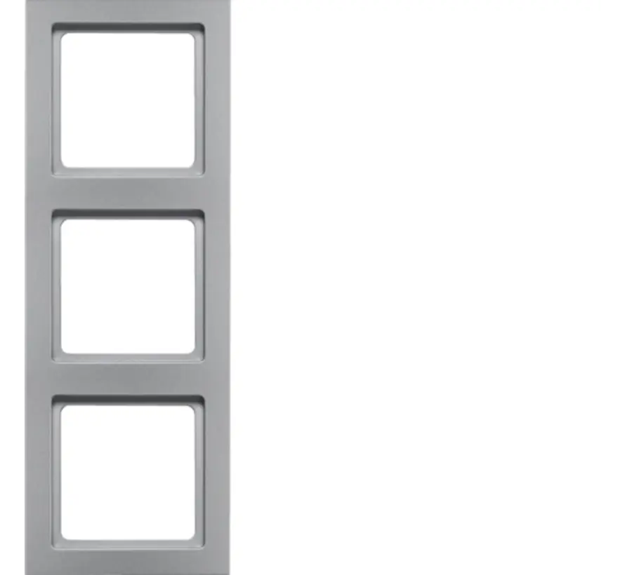 Abdeckrahmen 3-fach Q3 aluminium (10136094)