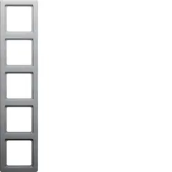 Berker Abdeckrahmen 5-fach Q1 aluminium (10156084)
