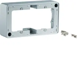 Berker Aufputz-Gehäuse 2-fach Q1 aluminium (10306084)