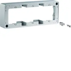 Berker Aufputz-Gehäuse 3-fach Q1 aluminium (10316084)