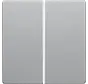 Dimmerbedienaufsatz Tastdimmer 2-fach Q1/Q3/Q7 aluminium (85142124)