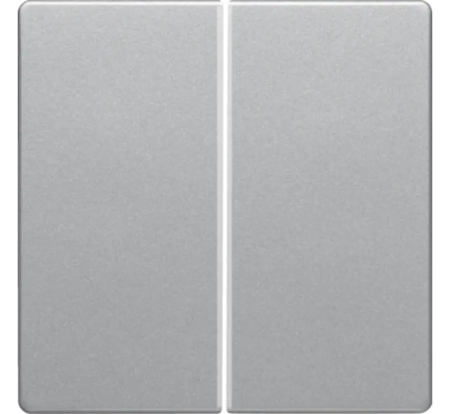 Dimmerbedienaufsatz Tastdimmer 2-fach Q1/Q3/Q7 aluminium (85142124)