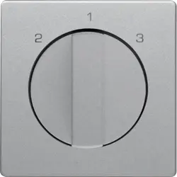 Berker Drehbedienaufsatz Dreistufenschalter 2-1-3 Q1/Q3/Q7 aluminium (1084608400)